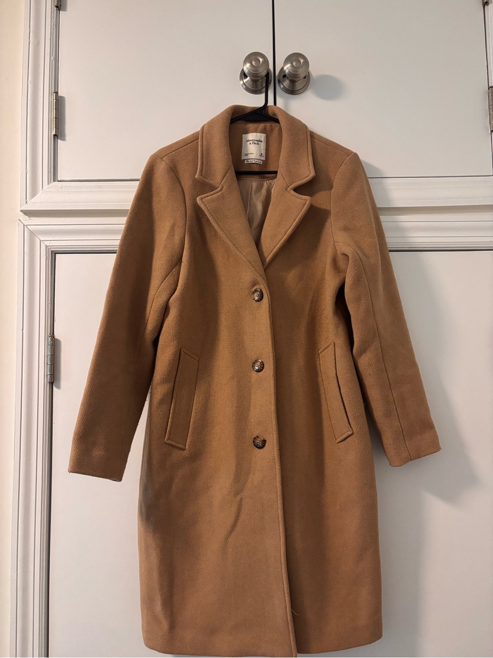 The A&F Dad Coat - Camel - Size M